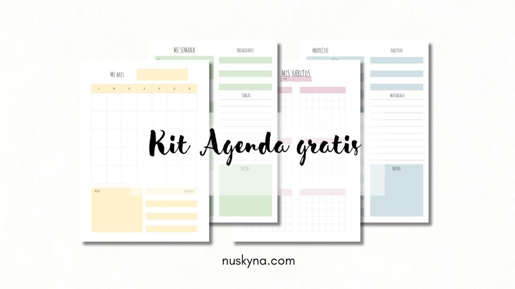 Agenda gratis imprimible digital